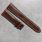 Chromexcel Calfskin Watch Strap - Natural Tan - The Strap Tailor