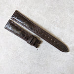 Ostrich Shin Watch Strap - Dark Brown - The Strap Tailor
