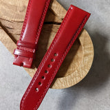 Shell Cordovan Watch Strap - Red