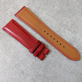 Shell Cordovan Watch Strap - Red
