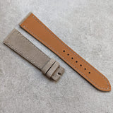 Premium Stitched Suede Strap - Light Taupe - The Strap Tailor
