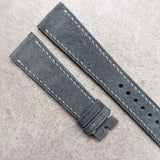 Premium Stitched Suede Strap - Grey - The Strap Tailor