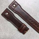 Chromexcel IWC Riveted Watch Strap - Chocolate