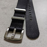Premium Fabric Watch Strap - Black