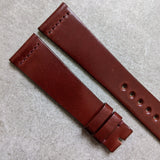 Cordovan Vintage Strap Stitch - Red Brown W/Matching stitch
