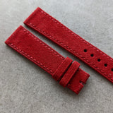 Premium Suede Strap - Red