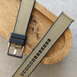 Sailcloth & Rubber Strap - Khaki