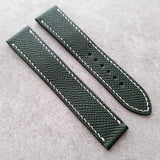 Omega-Style Deployant Strap - Forest Green