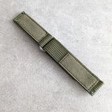 Premium Ribbed Two Piece Ballistic Nylon Strap - Army Green