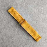 Premium Ribbed Two Piece Ballistic Nylon Strap - Mustard Yellow