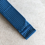 Premium Ribbed Two Piece Ballistic Nylon Strap - Ocean Blue