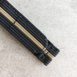 Premium Ribbed Two Piece Ballistic Nylon Strap - Black & Khaki
