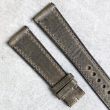 Badalassi Wax Strap - Grey Flat W/Matching stitching