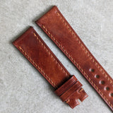 Shell Cordovan Watch Strap - Cognac Marbled Museum