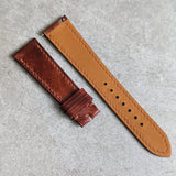 Shell Cordovan Watch Strap - Cognac Marbled Museum