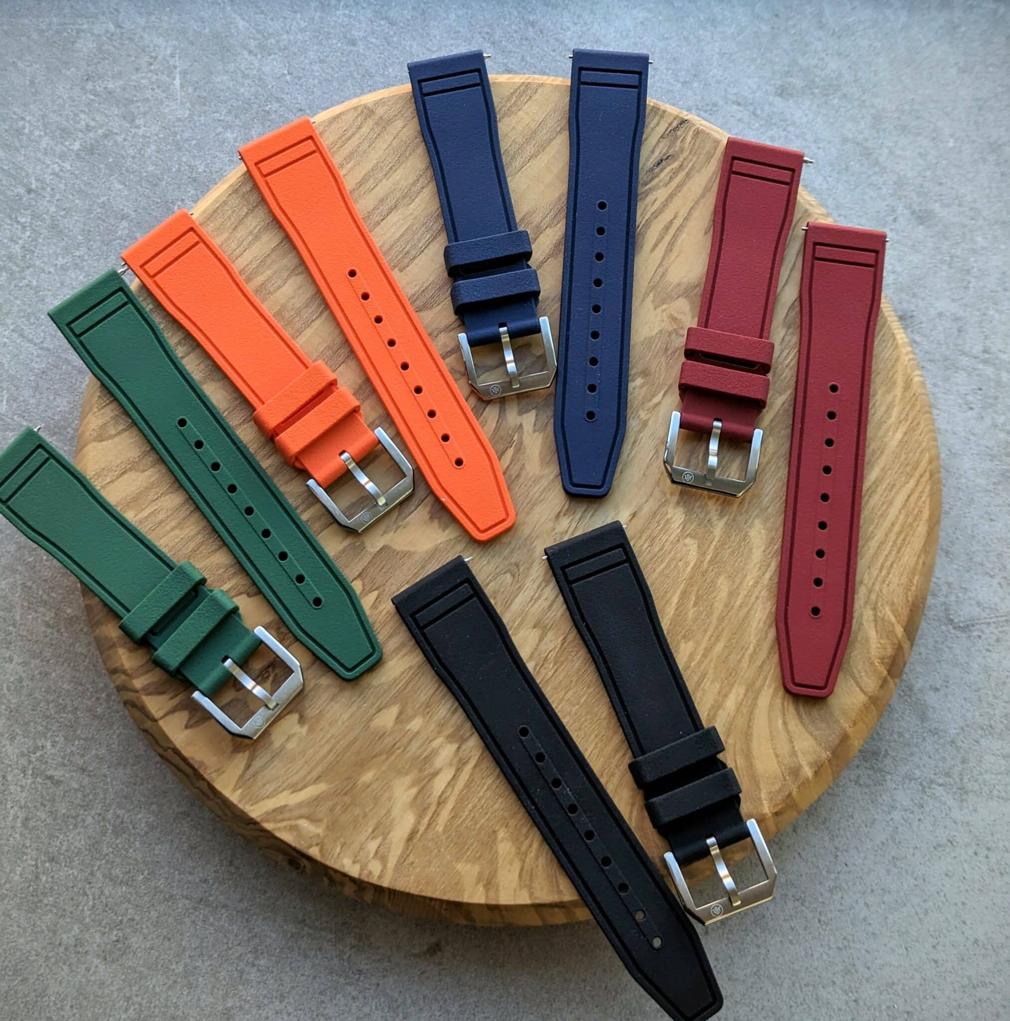 Pilot Style Rubber Straps | The Strap Tailor