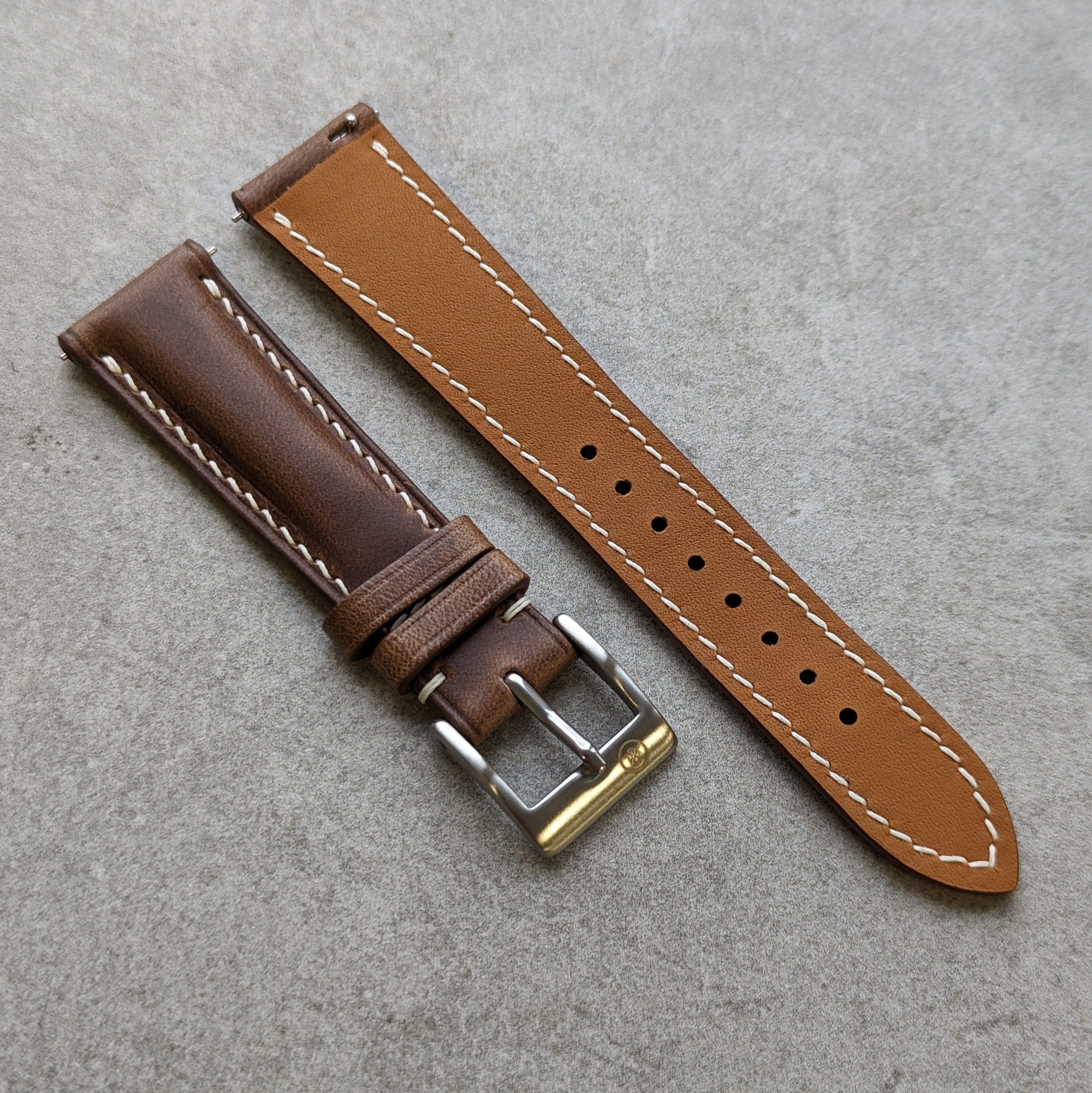 Horween Chromexcel Strap Natural Tan RTW The Strap Tailor