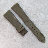 Nubuck Leather Watch Strap - Olive Green