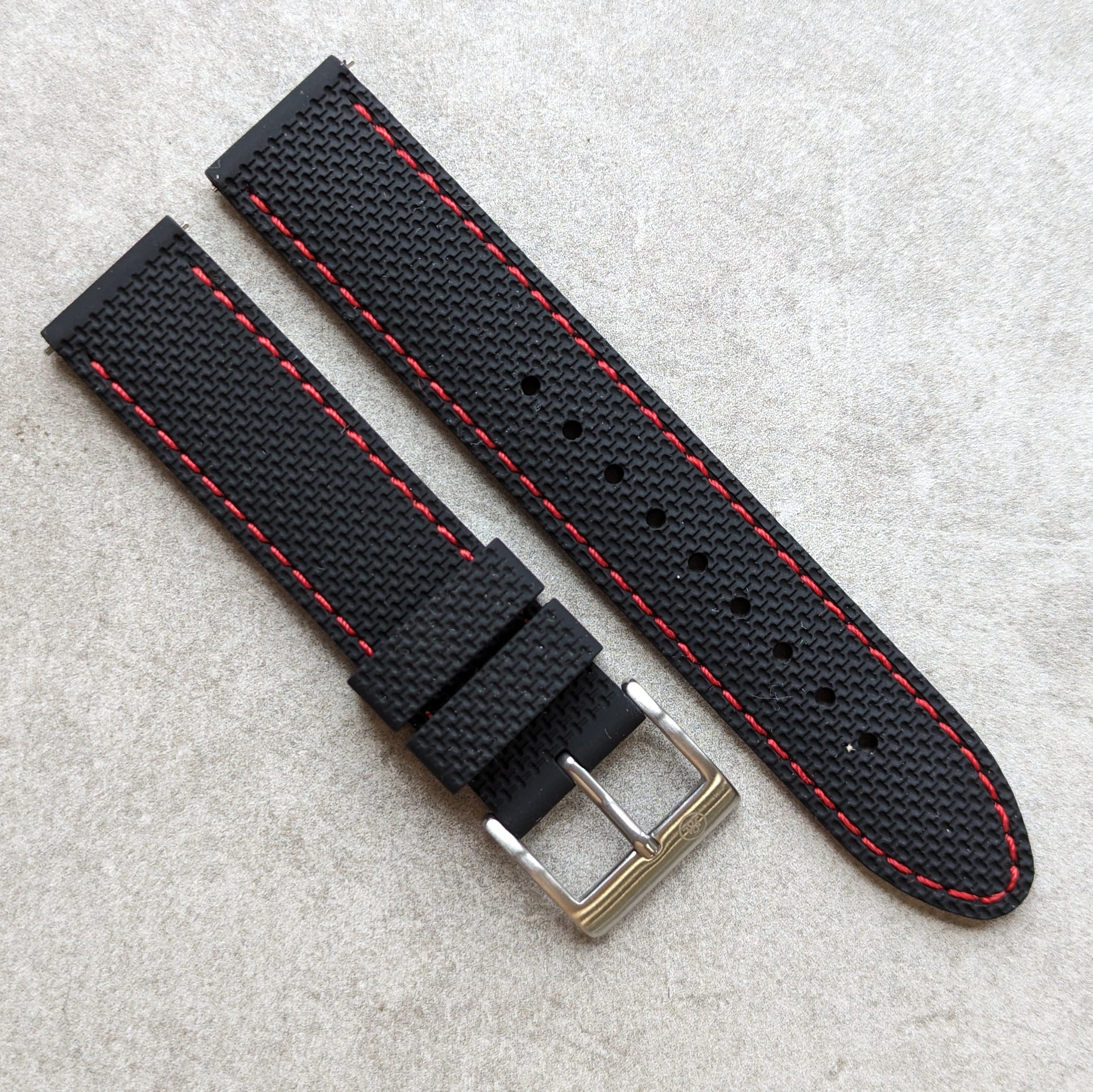 Textured & Stitched Rubber Straps