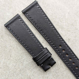 Barenia Calfskin Watch Strap - Graphite Grey