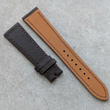 Alran Chevre Goatskin Strap - Chocolate Brown