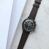 Alran Chevre Goatskin Strap - Chocolate Brown