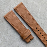 Saffiano Calfskin Watch Strap - Tan Brown