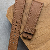 Saffiano Calfskin Watch Strap - Tan Brown