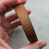 Saffiano Calfskin Watch Strap - Tan Brown