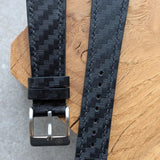 Saffiano Carbon Weave Strap - Black - RTW