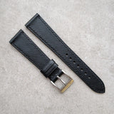 Slimline Saffiano Chevre Strap - Black - RTW