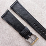 Slimline Saffiano Chevre Strap - Black - RTW