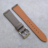 Slimline Saffiano Chevre Strap - Taupe - RTW