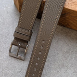 Slimline Saffiano Chevre Strap - Taupe - RTW