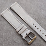 Slimline Saffiano Chevre Strap - Blanc - RTW