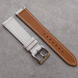 Slimline Saffiano Chevre Strap - Blanc - RTW