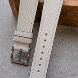 Slimline Saffiano Chevre Strap - Blanc - RTW