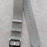 Premium Tubular Nylon Strap - Light Grey