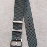 Premium Tubular Nylon Strap - Dark Grey