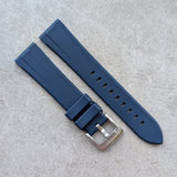 Soft Touch Chamfered Rubber Strap - Navy Blue