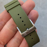 FKM Rubber One-Piece Dive Strap - Olive Green