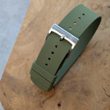 FKM Rubber One-Piece Dive Strap - Olive Green