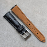 Ostrich Shin Watch Strap - Black - RTW