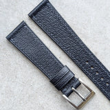 Vintage Style Pig Skin Watch Strap - Navy Slimline - RTW