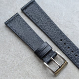 Vintage Style Pig Skin Watch Strap - Navy Slimline - RTW
