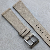 Vintage Style Pig Skin Watch Strap - Beige Slimline - RTW