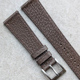 Vintage Style Pig Skin Watch Strap - Brown Slimline - RTW