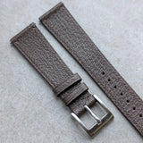 Vintage Style Pig Skin Watch Strap - Brown Slimline - RTW