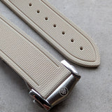 AquaFlex Rubber Deployant Strap - Beige