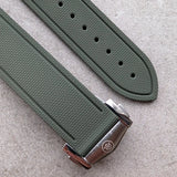 AquaFlex Rubber Deployant Strap - Green